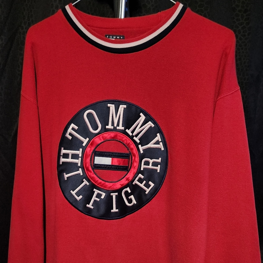 Vintage Tommy Hilfiger Mens Crew Neck Sweatshirt